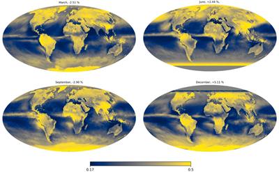 Temporal Variation of the Shortwave Spherical Albedo of the Earth